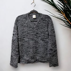 Columbia Ladies M Grey/Blk V-Neck Sweater